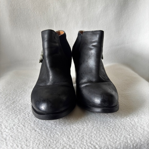 Sperry Size 9 Women's Leather Black Zippered Ankle Boots - Picture 6 of 15